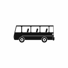 Bus icon in simple style