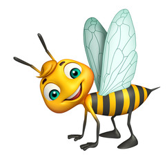 cute Bee funny cartoon character