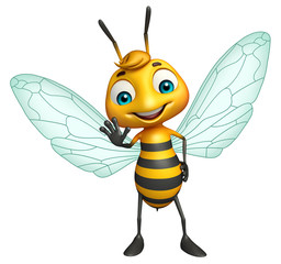 cute Bee funny cartoon character