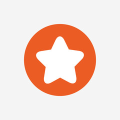 Star sign icon. Favorite button. Navigation