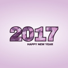 Fototapeta premium greeting card, happy new year 2017