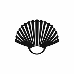 Seashell icon, simple style
