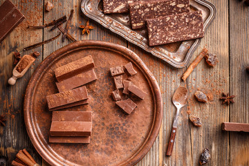 Homemade chocolate fudge