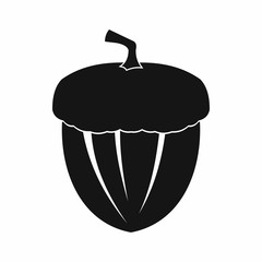 Acorn icon in simple style 