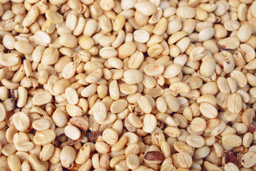 white coffee beans background