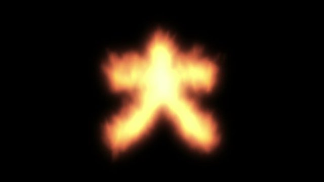 大文字　炎　ループ