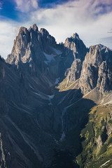 Italy, Dolomites - a wonderful landscape, the barren rocks