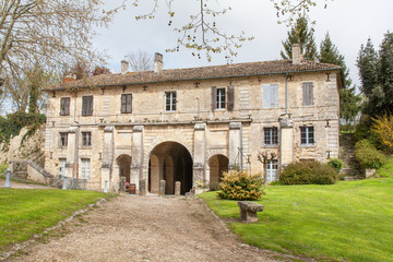 Fototapeta na wymiar Blaye. Porte royale vue de l'intérieur de la citadelle, Gironde, France