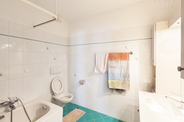 Modern house interior, bathroom