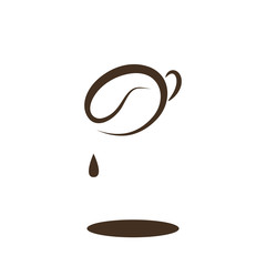 Icon of a coffee cup, vector illustration - 110840409