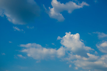 Fluffy Cloud with Blue Sky