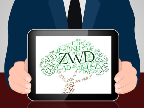 Zwd Currency Means Zimbabwe Dollars And Coinage