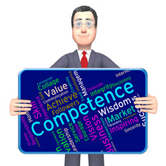 Competence Words Shows Adeptness Capacity And Expertness