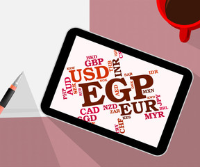 Egp Currency Represents Forex Trading And Exchange