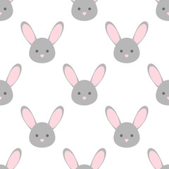 Vector bunny face. Wallpaper