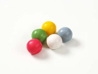Yellow candy balls