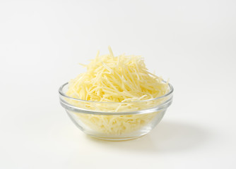 Bowl of grated cheese