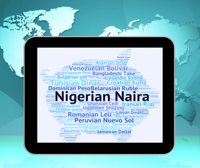 Nigerian Naira Represents Foreign Exchange And Banknote