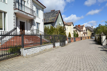The cottage settlement in Kaliningrad - obrazy, fototapety, plakaty