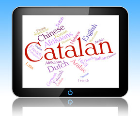 Catalan Language Means Speech Lingo And Word