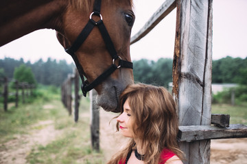 Fair Lady spends his free time with horse