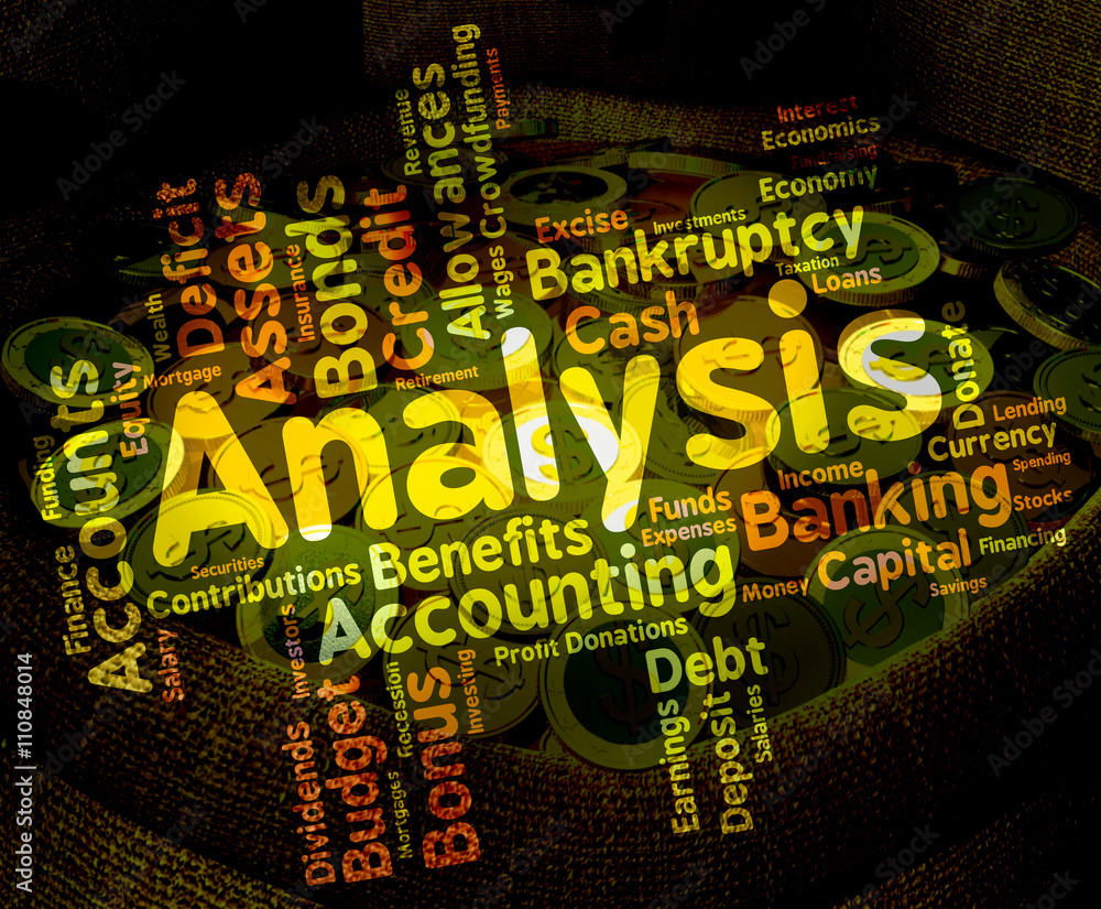 Poster analysis word shows data analytics and analyse
