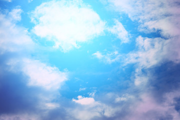 sun and cloud background with a pastel colored

