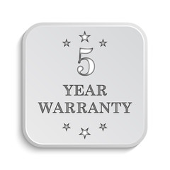 5 year warranty icon