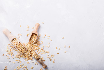 Cereal whole grain.On a light background.Copy space.selective focus.