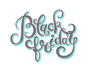 black friday handmade lettering calligraphy, total sale discount