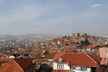 Fototapeta na wymiar Cityscape from Ankara Tower