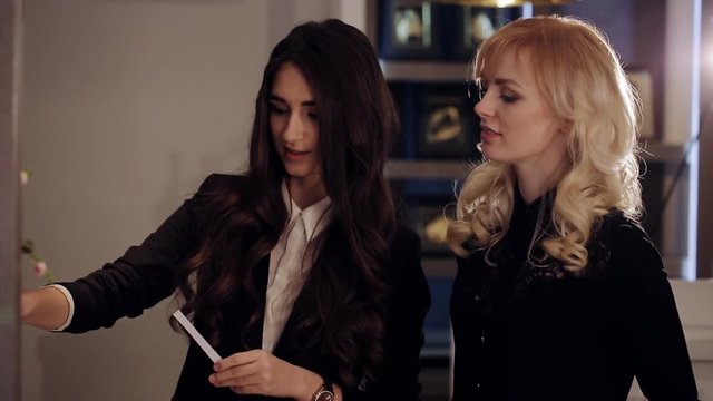 Pretty young woman in perfumery