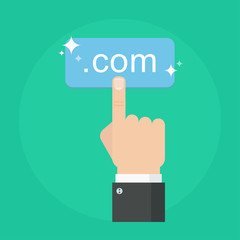 Domain name concept vector illustration