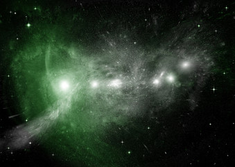 galaxy in a free space