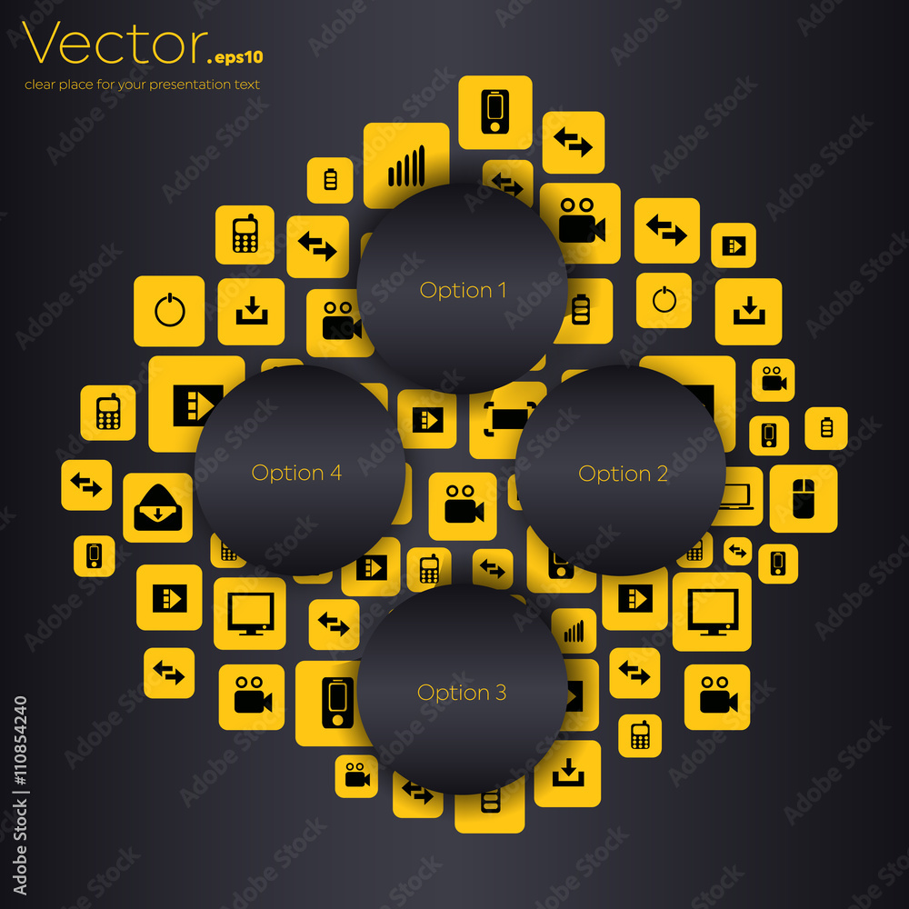 Fototapete abstract creative concept vector empty speech bubbles. for web and mobile applications isolated on b