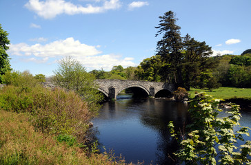 Fototapeta na wymiar Dee Bridge At Llandderfel In North Wales