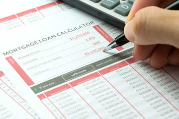 Mortgage loan balance sheet