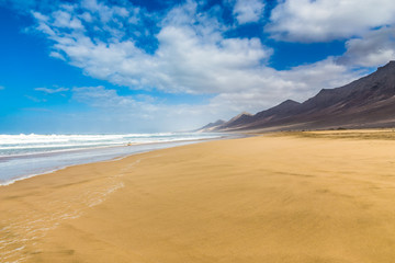 Fototapeta na wymiar Cofete Beach- Fuerteventura, Canary Islands, Spain
