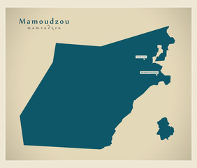 Modern Map - Mamoudzou YT
