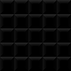 Obraz premium Vector black tile pattern panel background. Seamless geometric design.
