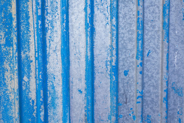 Fototapeta na wymiar blue metallic rusted surface as a textured background