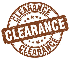 clearance brown grunge round vintage rubber stamp