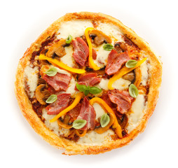 Pizza on white background 