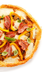 Pizza on white background 