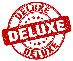 deluxe red grunge round vintage rubber stamp