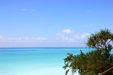 Fototapeta na wymiar Пляжи острова Занзибар, пляж Нунгви