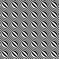 Vector hipster abstract geometry trippy pattern with stripes , black and white seamless geometric background, subtle pillow and bad sheet print, creative art deco, simple wood texture,  fashion design