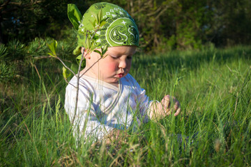 child in the woods