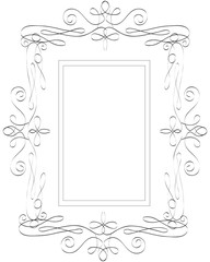  Abstract vector frame Vintage square frame.