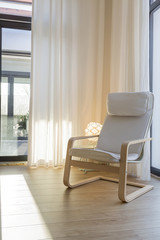 Time for relax in armchair